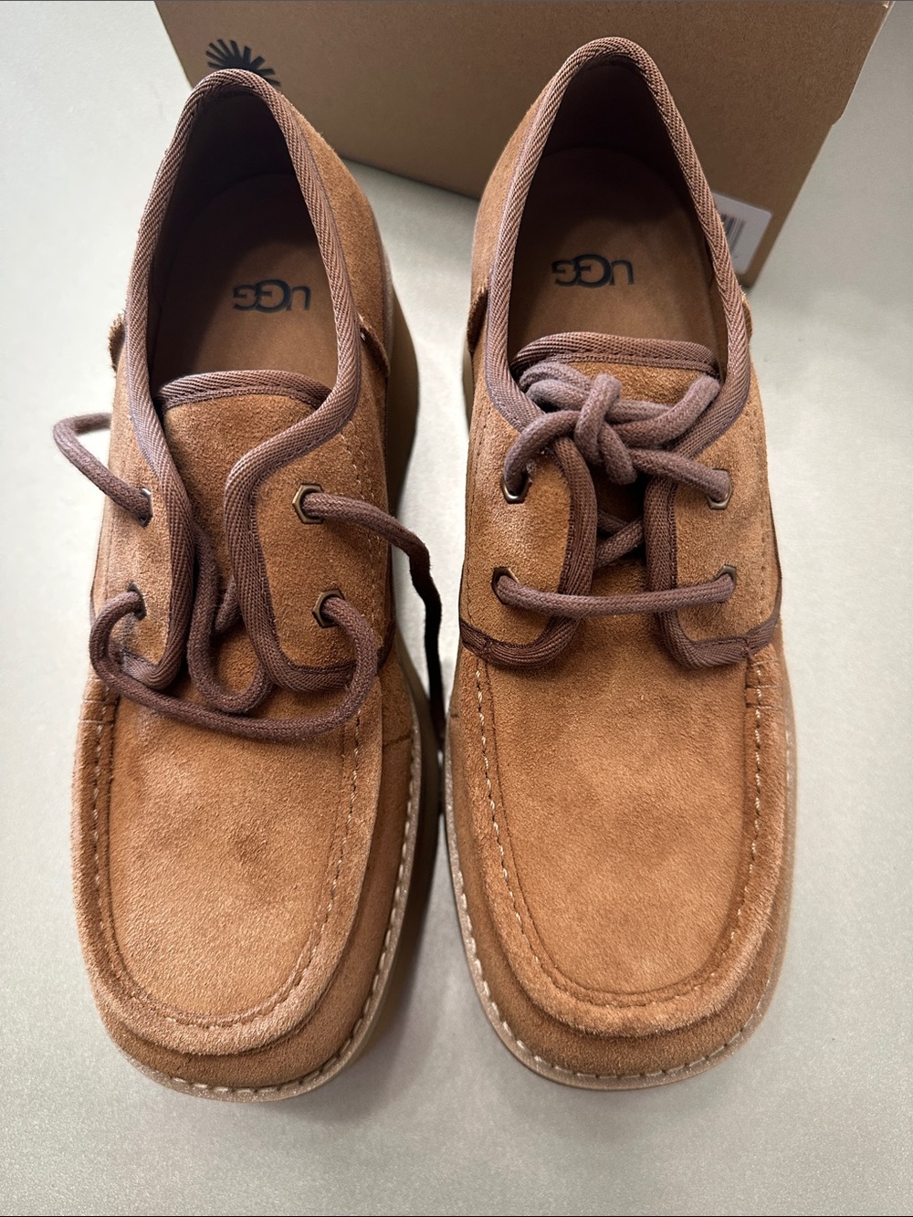 UGG cityfunc Suede Shoes - Chestnut size 7